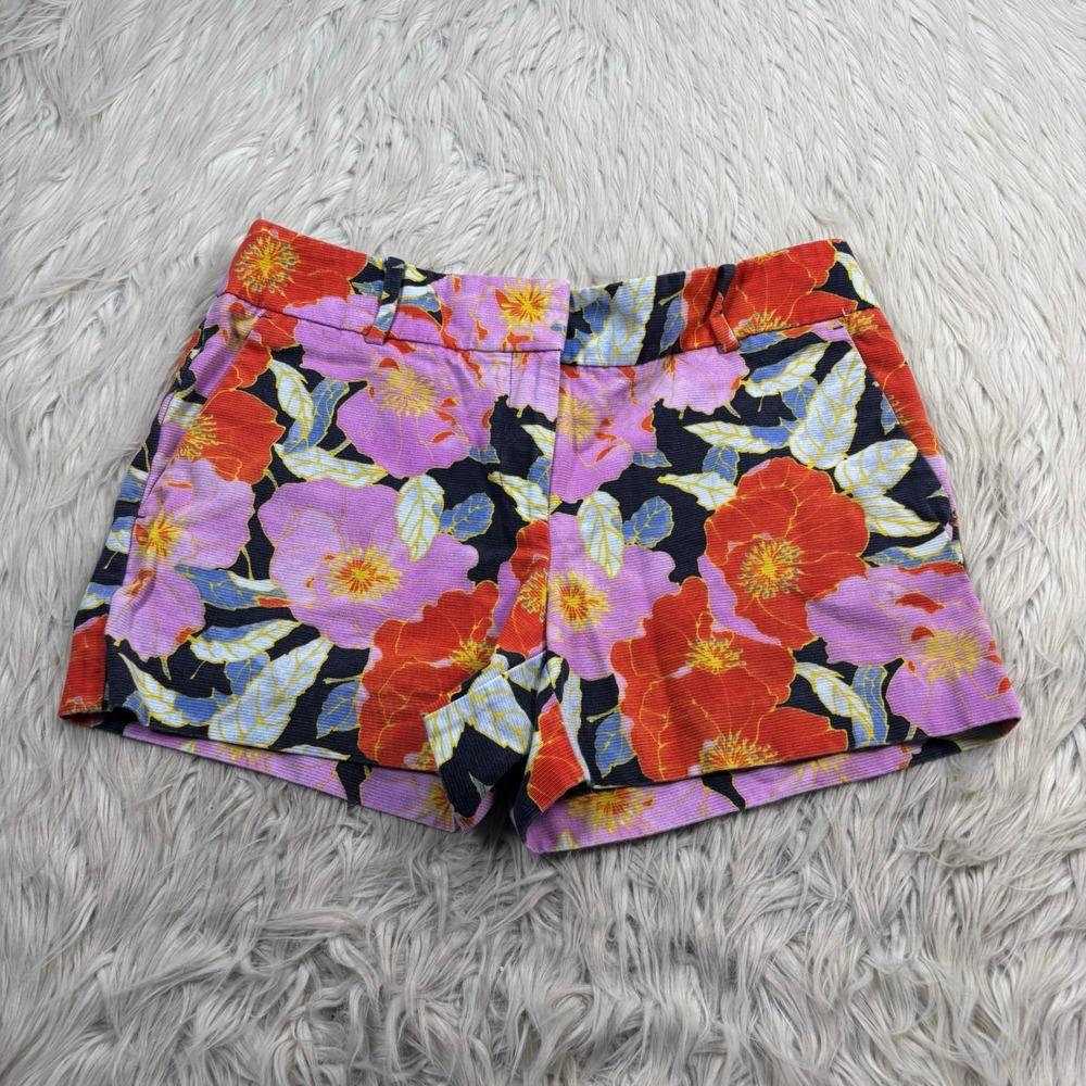 LOFT Women's 2 Floral Riviera Shorts Preppy Dopamine East Coast Summer